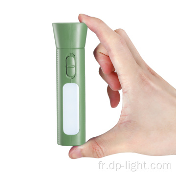 Mini lampe de poche rechargeable USB avec lumière latérale d&#39;urgence